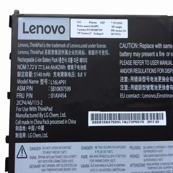 Laptop akkumulátort az LENOVO SB10K97599 - Image 3