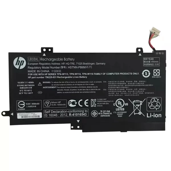 Laptop akkumulátort az HP LE03XL
