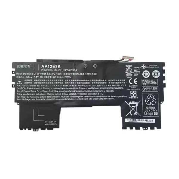 Laptop akkumulátort az ACER AP12E3K