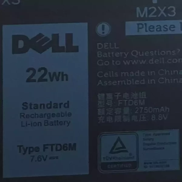 Laptop akkumulátort az DELL FTD6M - Image 3
