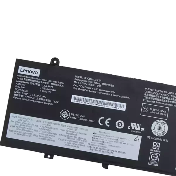 Laptop akkumulátort az LENOVO L17L3P71,01AV478,SB10K97620 - Image 3