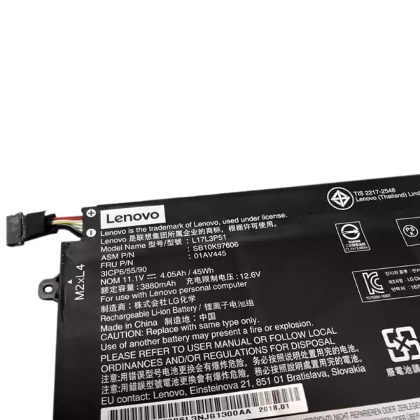 Laptop akkumulátort az LENOVO SB10K97606,SB10K97609 - Image 3
