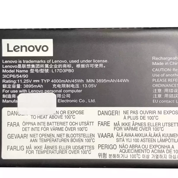Laptop akkumulátort az LENOVO L17D3PB0 - Image 3