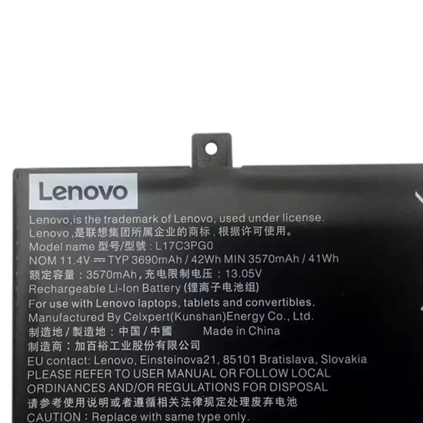 Laptop akkumulátort az LENOVO L17C3PG0,5B10Q38232 - Image 3