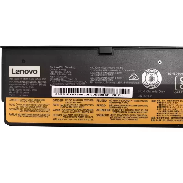 Laptop akkumulátort az LENOVO Thinkpad T470,Thinkpad T480,Thinkpad T570,Thinkpad T580 - Image 2