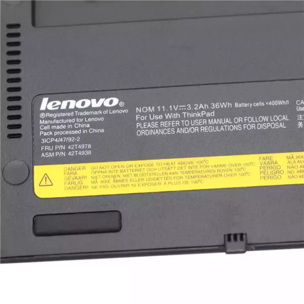 Laptop akkumulátort az LENOVO Thinkpad X1,0A36279 - Image 3