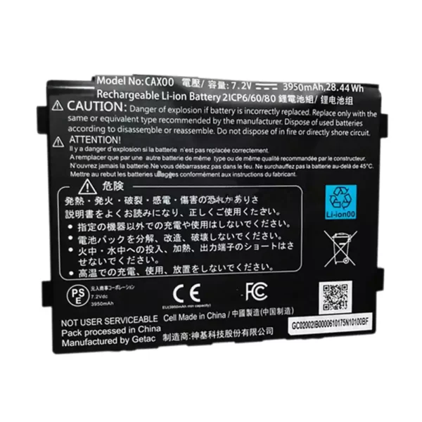 Laptop akkumulátort az Getac CAX00,CAXOO