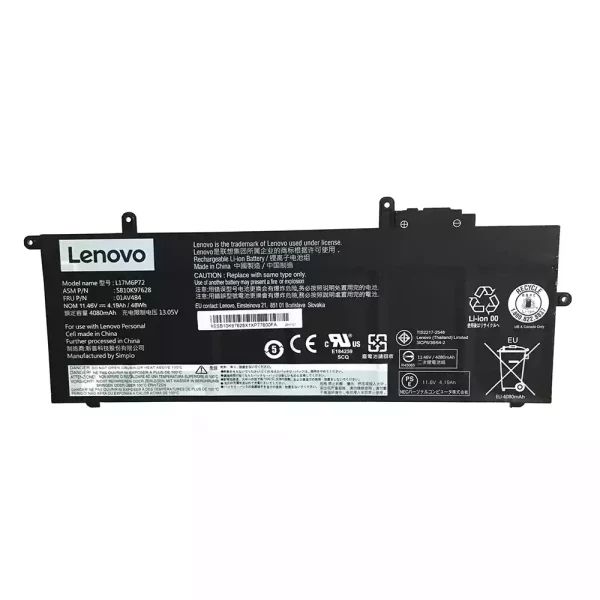 Laptop akkumulátort az LENOVO L17M6P72,01AV484,SB10K97628