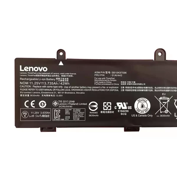 Laptop akkumulátort az LENOVO SB10K97595,SB10K97596 - Image 3