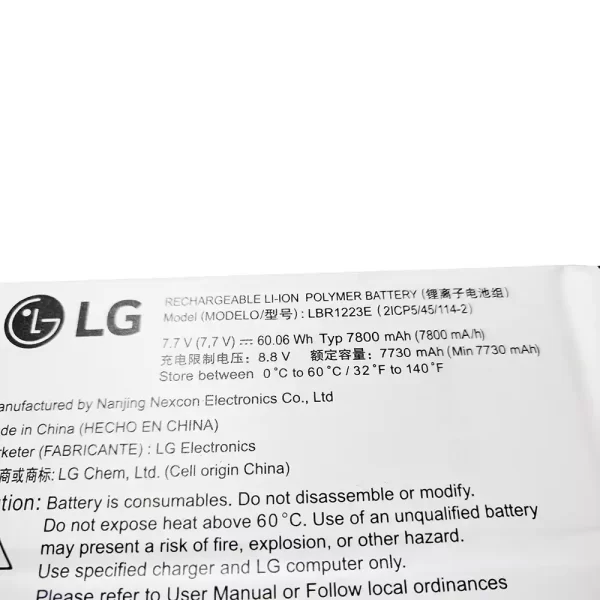 Laptop akkumulátort az LG LBR1223E - Image 3