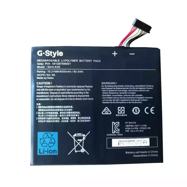 Laptop akkumulátort az GIGABYTE Getac 541387490001