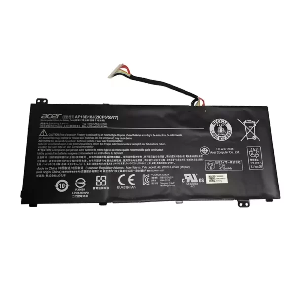 Laptop akkumulátort az ACER AP18B18J