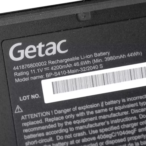 Laptop akkumulátort az GETAC BP-S410-Main-32/2040 S - Image 3