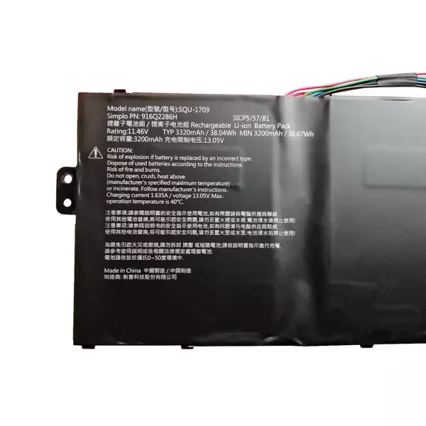 Laptop akkumulátort az Hasee SQU-1709,916Q2286H - Image 3