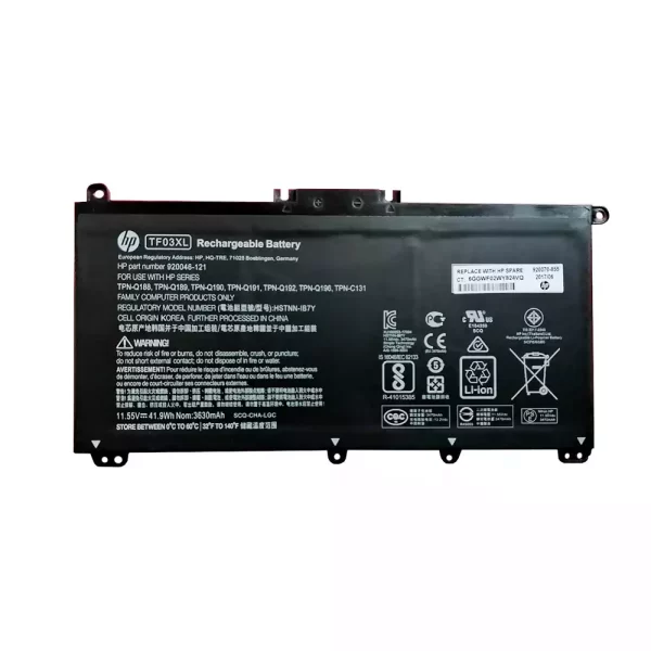 Laptop akkumulátort az HP TPN-Q188,TPN-Q189,TPN-Q190,TPN-Q191