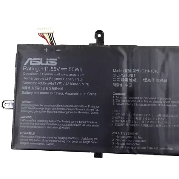 Laptop akkumulátort az ASUS C31N1816 - Image 3
