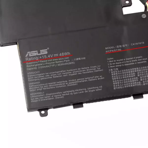 Laptop akkumulátort az ASUS C41N1619 - Image 3