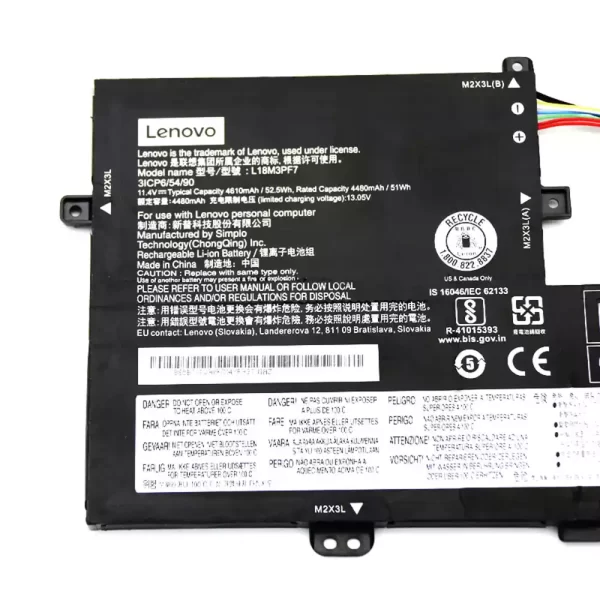 Laptop akkumulátort az Lenovo L18C3PF7,L18M3PF7 - Image 3