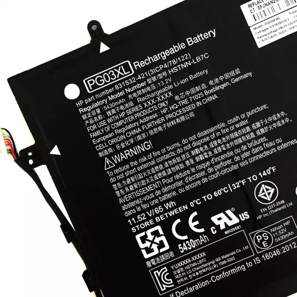 Laptop akkumulátort az HP Spectre x360 15-AP011DX 15-AP012DX 15-AP000 15-AP000NA 15-AP000NF 15-AP000NX 15-AP001NF 15-AP001NX 15-AP002NF - Image 3