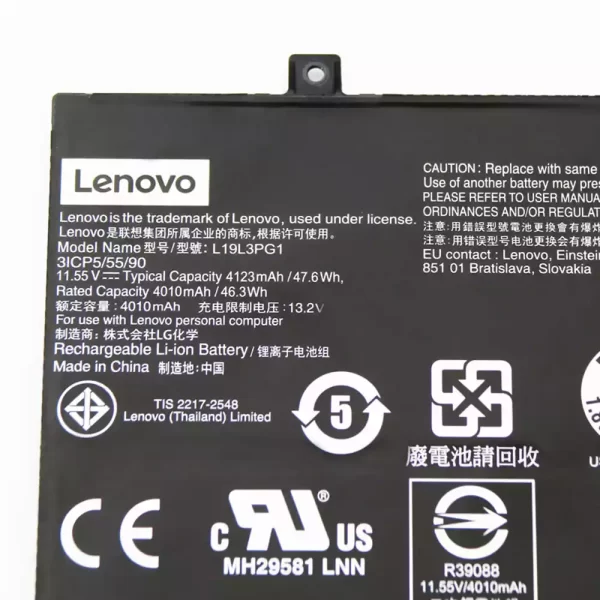 Laptop akkumulátort az LENOVO L19L3PG1,L19C3PG1 - Image 3