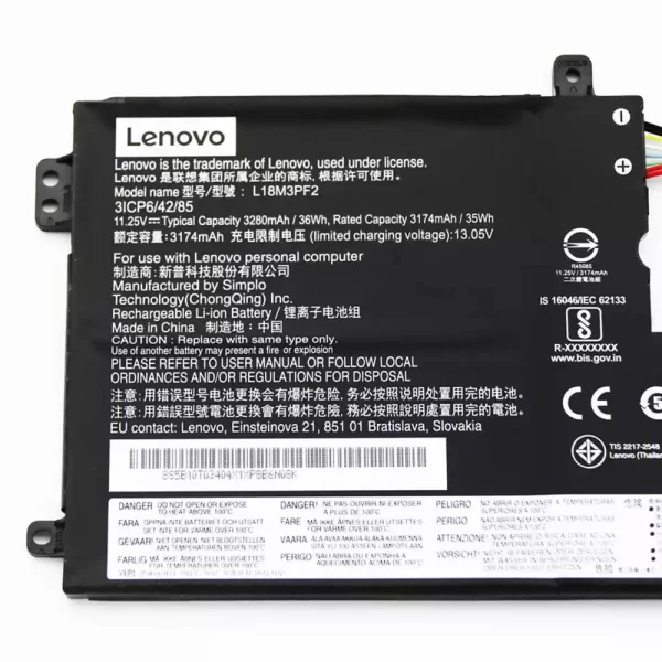 Laptop akkumulátort az LENOVO L18M3PF2 - Image 3