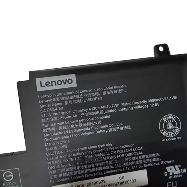 Laptop akkumulátort az LENOVO L19D3PF3 - Image 2
