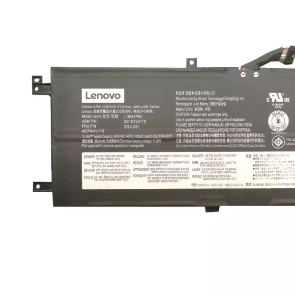 Laptop akkumulátort az LENOVO SB10T83119 SB10T83120 5B10W13934,02DL030,02DL031 - Image 3