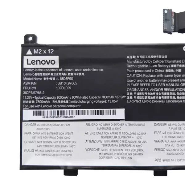 Laptop akkumulátort az LENOVO SB10K97664,SB10K97665,02DL028,02DL029 - Image 3