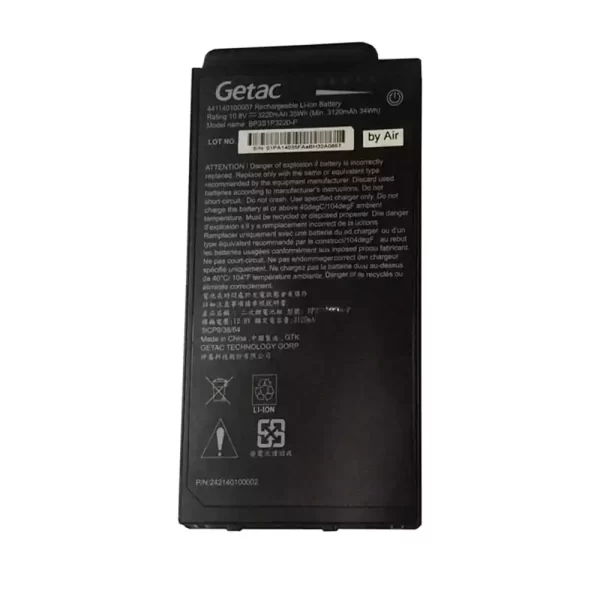 Laptop akkumulátort az Getac BP3S1P3220-P