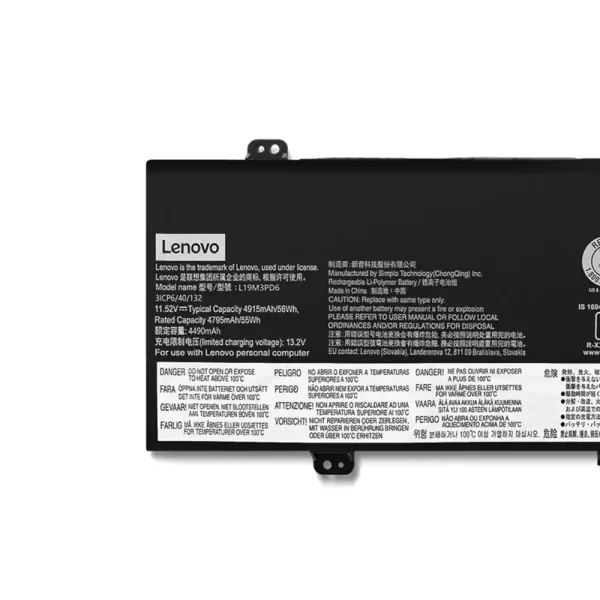 Laptop akkumulátort az LENOVO L19D3PD6 L19M3PD6 - Image 3