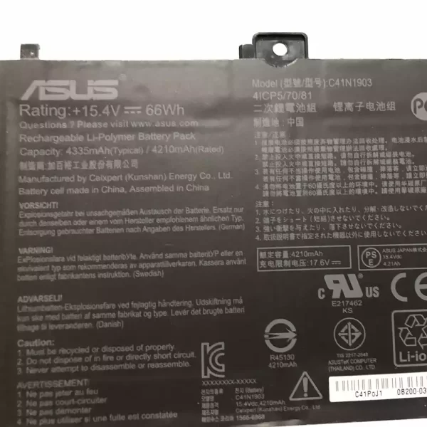 Laptop akkumulátort az ASUS C41N1903 - Image 3