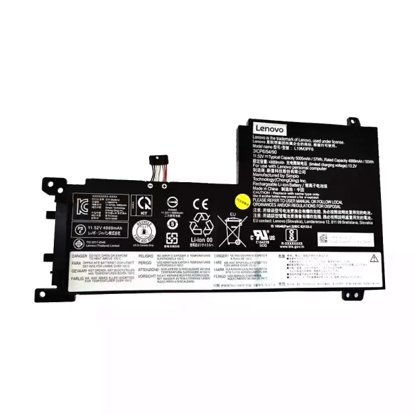 Laptop akkumulátort az LENOVO L19L3PF2 L19M3PF6