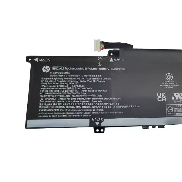 Laptop akkumulátort az HP HSTNN-DB9N,HSTNN-OB1O,L73965-271,L73965-2C1,L76965-AC1 - Image 2
