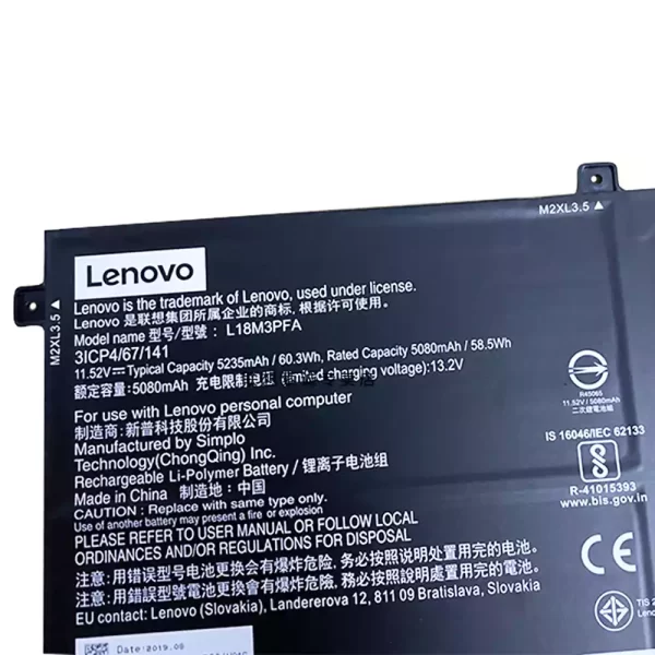 Laptop akkumulátort az LENOVO L18M3PFA L18D3PF2 - Image 3