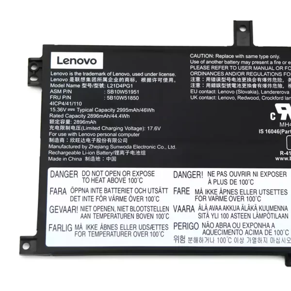 Laptop akkumulátort az LENOVO L21C4PG1 L21D4PG1 L21L4PG1 - Image 3