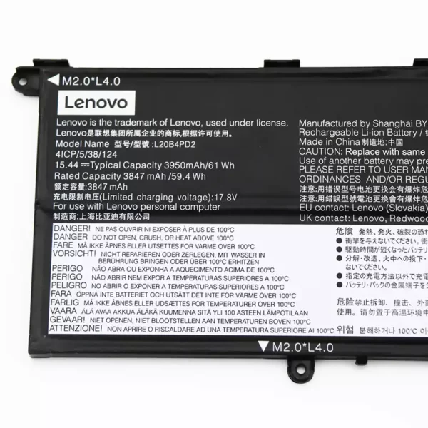Laptop akkumulátort az LENOVO L20B4PD2 L20D4PD2 L20C4PD2 - Image 3