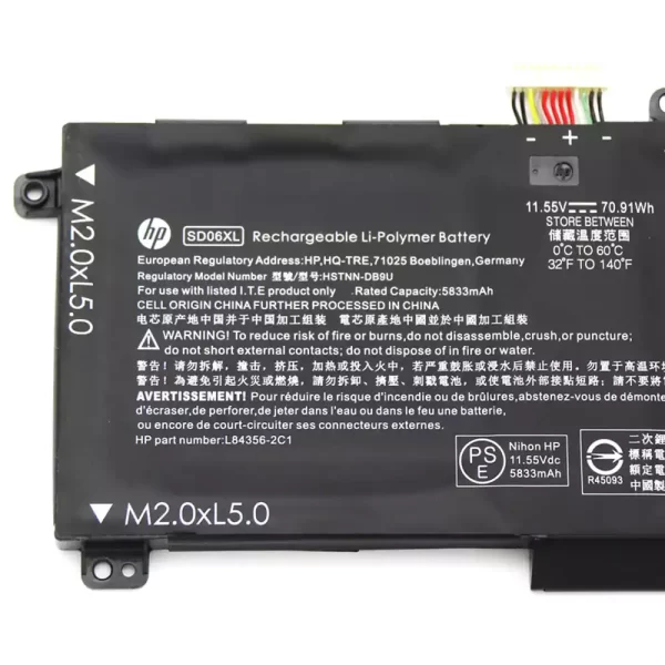 Laptop akkumulátort az HP TPN-Q236 TPN-Q238, HSTNN-DB9U L84392-005 84356-2C1 - Image 3