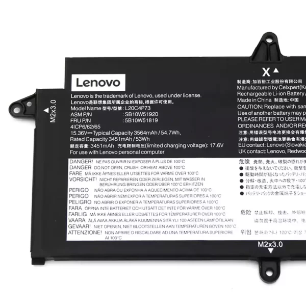 Laptop akkumulátort az LENOVO L20C4P73 L20M4P73 L20D4P73 - Image 3