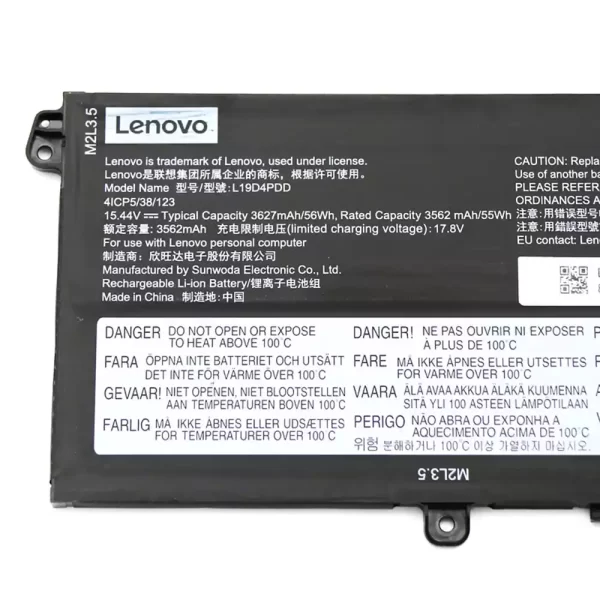 Laptop akkumulátort az LENOVO L19D4PDD L19C4PDD L19M4PDD - Image 3