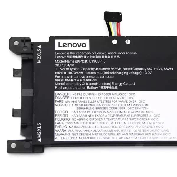 Laptop akkumulátort az LENOVO L19C3PF5 L19C3PF4 L19M3PF5 - Image 2