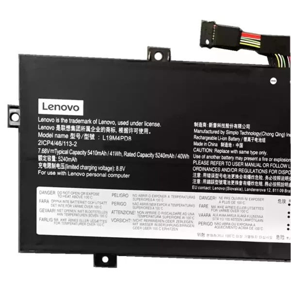 Laptop akkumulátort az LENOVO L19M4PD8 L19C4PD8 SB10X87838 5B10X87839 - Image 3
