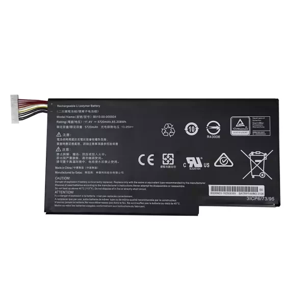 Laptop akkumulátort az B010-00-000004,Getac Evga SC15