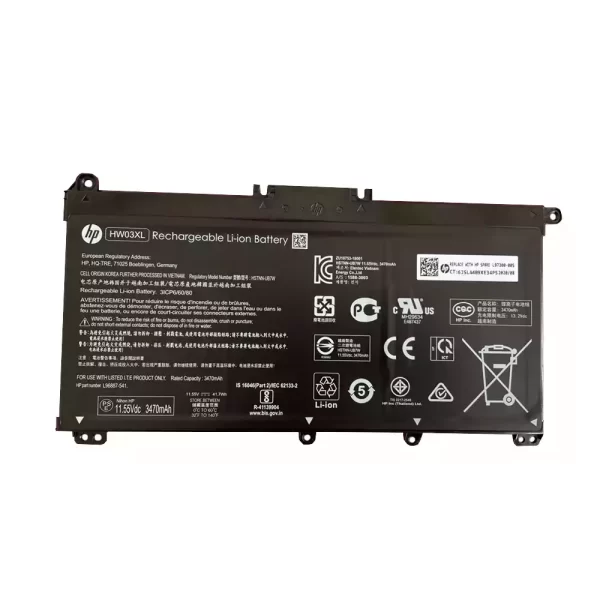 Laptop akkumulátort az HP TPN-C131 TPN-Q188 TPN-190 TPN-191