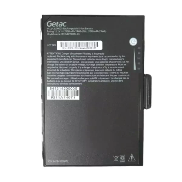 Laptop akkumulátort az Getac BP3S1P2100S-01 K120 441142000003 441142000019