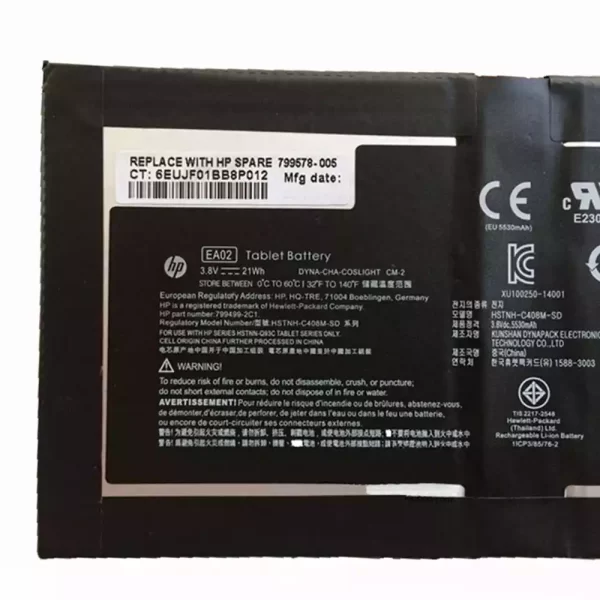 Tablet akkumulátort az HP 799578-005,799499-2C1 - Image 3