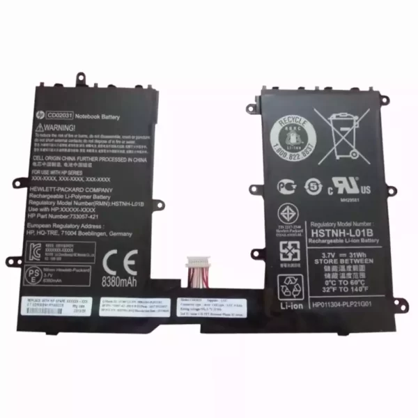 Tablet akkumulátort az HP 733057-421,740479-001