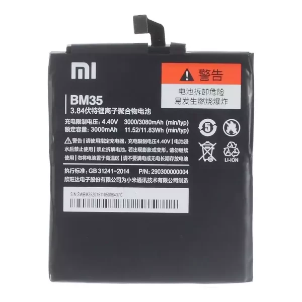Mobiltelefon akkumulátort BM35 alkalmas Xiaomi Mi 4c
