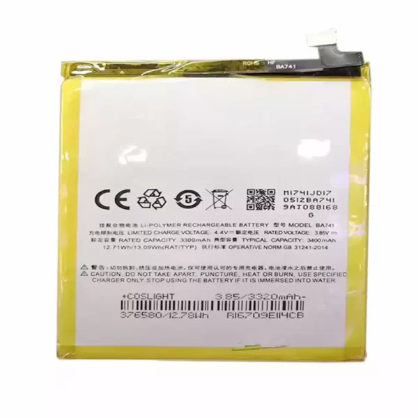 Mobiltelefon akkumulátort BA741 alkalmas MEIZU Noblue E2