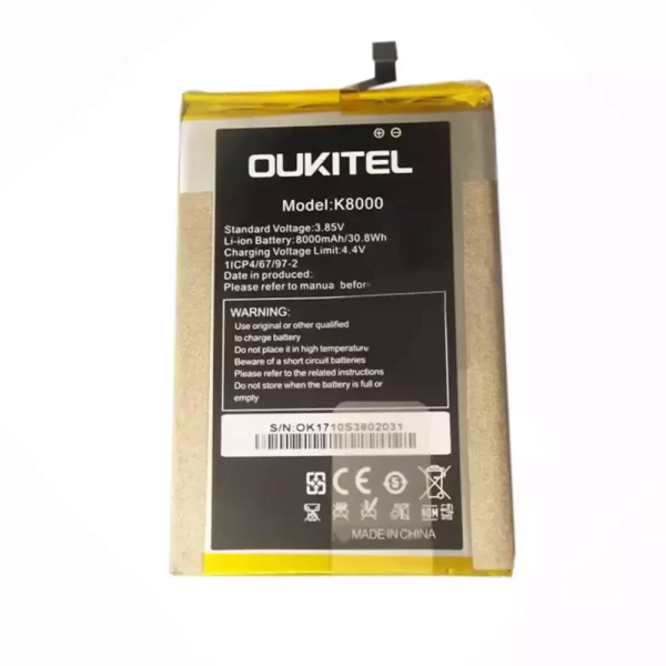 Mobiltelefon akkumulátort alkalmas OUKITEL K8000