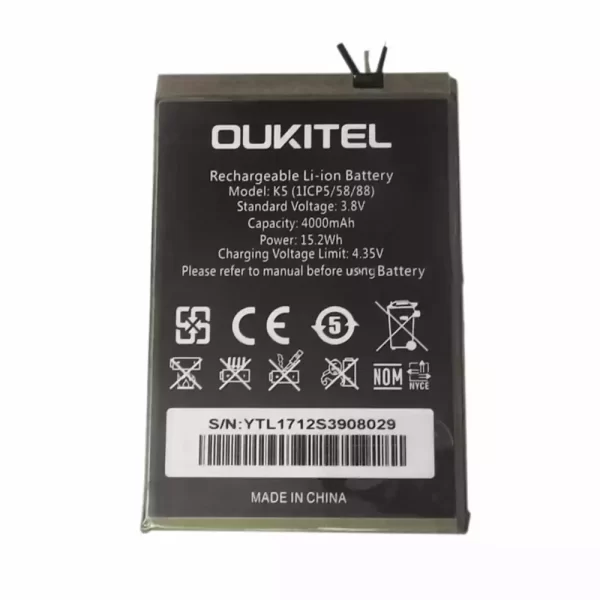 Mobiltelefon akkumulátort alkalmas OUKITEL K5